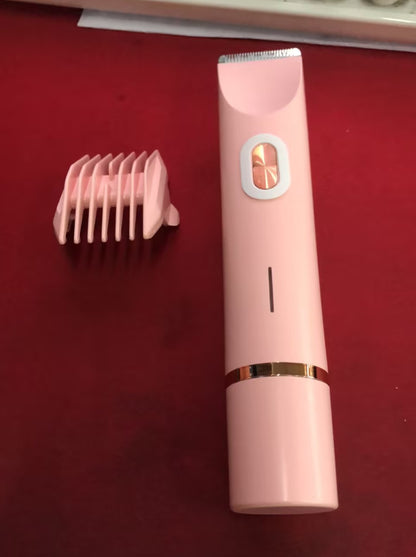DoubleMfashion 2 in 1 electric hair remover with double heads for wet and dry body and pubic hair trimming.