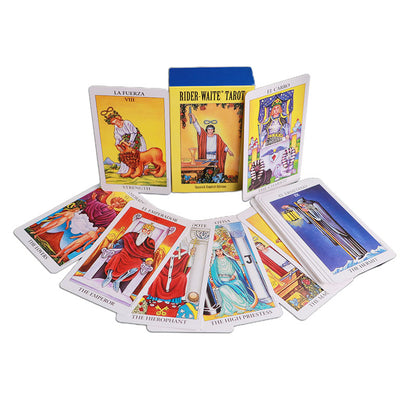 English version Fate Divination Tarot Card set by DoubleMfashion displayed with intricate designs and vibrant colors.