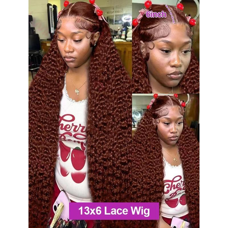 Brown deep curly wig by DoubleMfashion displayed on a mannequin, showcasing its voluminous and textured curls.