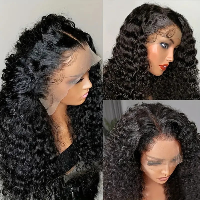 Fashion Front Lace Synthetic Wig by DoubleMfashion, showcasing a smooth, wavy style with natural-looking lace front.