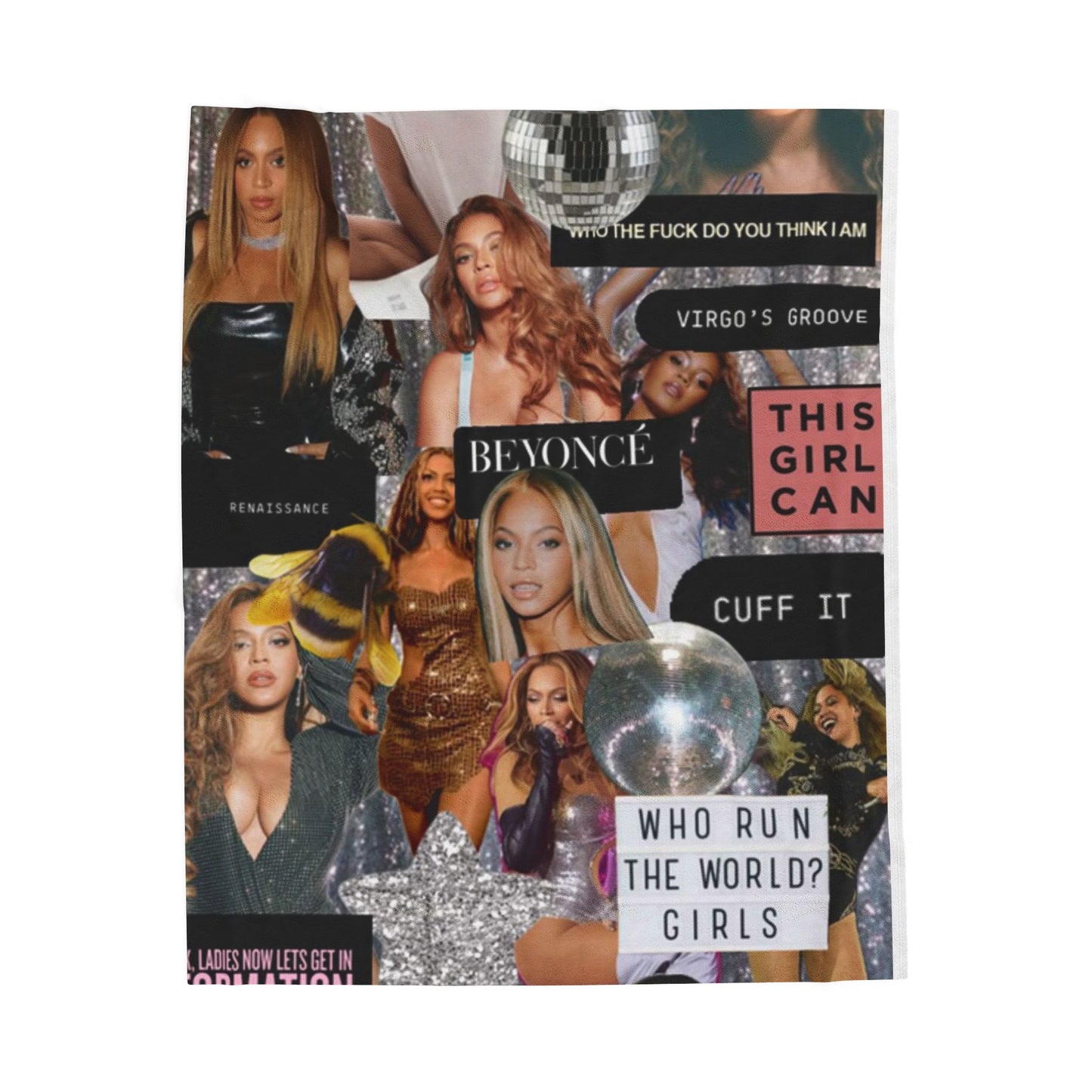 Soft velveteen plush blanket with all over prints by Printify, showcasing vibrant colors and cozy texture.