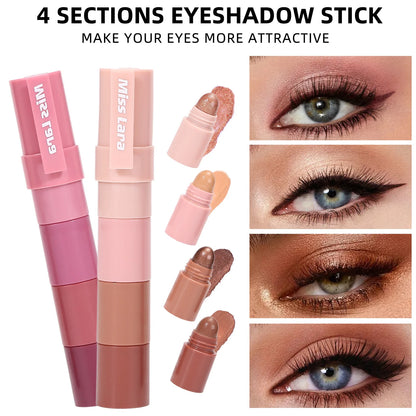 Yiwu Lezhuang 2-in-1 Lipstick & Eyeshadow Set in Matte Velvet Pearlescent shades, showcasing vibrant colors and sleek packaging.