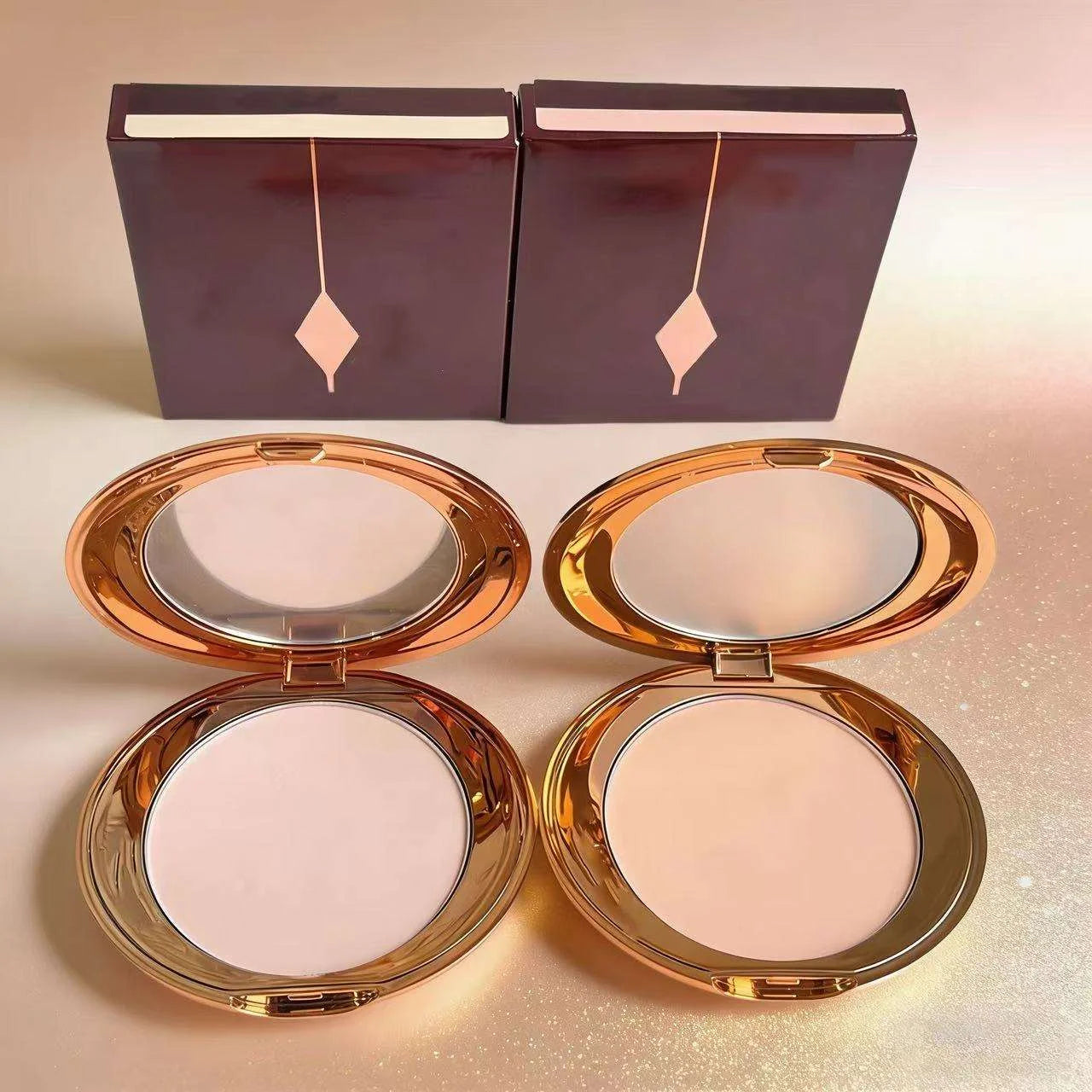 FIX IT GURL! All-in-One Pressed Setting Powder & Concealer in a compact, showcasing its translucent, full coverage formula.