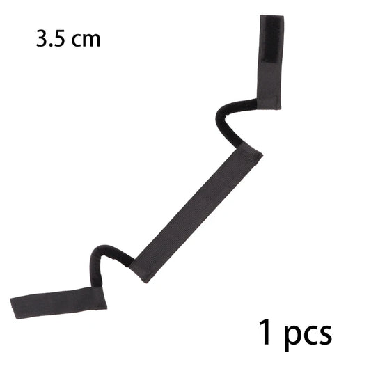 Pink plush wig band by DoubleMfashion, 3 cm wide with adjustable lace fusion and ear hanger for secure wig fit.