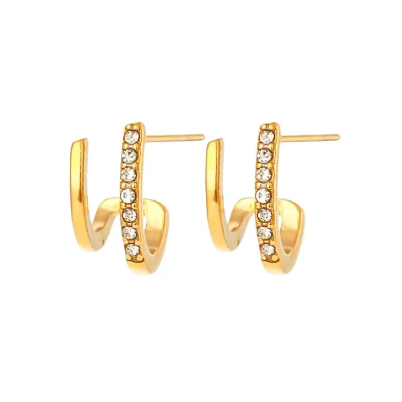 925 sterling silver minimalist crystal stud earrings for women, featuring a sleek needle design, perfect for luxury occasions.