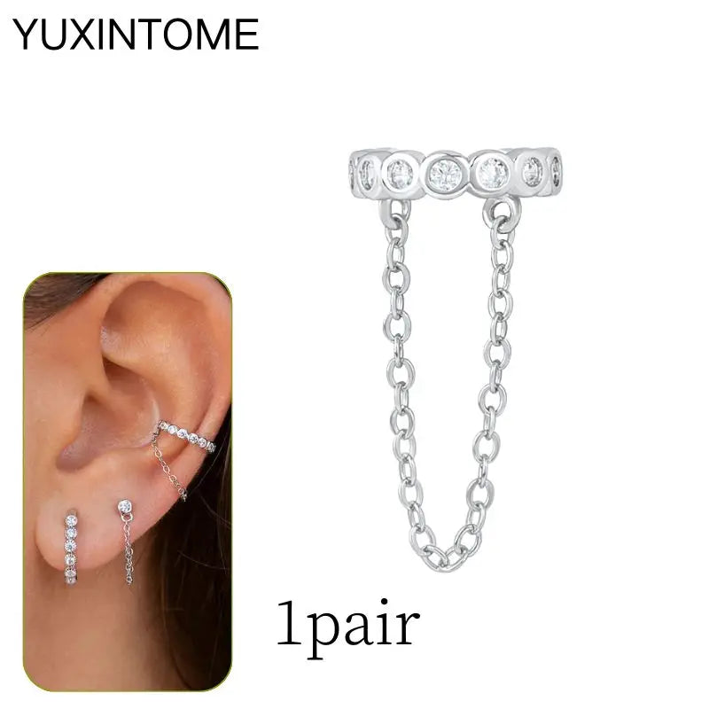 925 sterling silver minimalist crystal stud earrings for women, showcasing a sleek design perfect for luxury occasions.