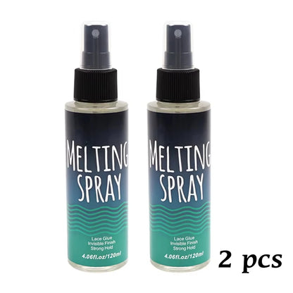 Silky Melt Spray by DoubleMfashion in a spray bottle, designed for adding instant softness to hair.