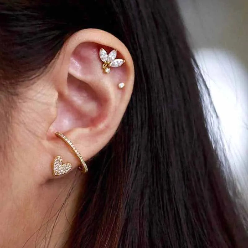 925 sterling silver minimalist crystal stud earrings for women, featuring a sleek design perfect for parties and luxury wear.