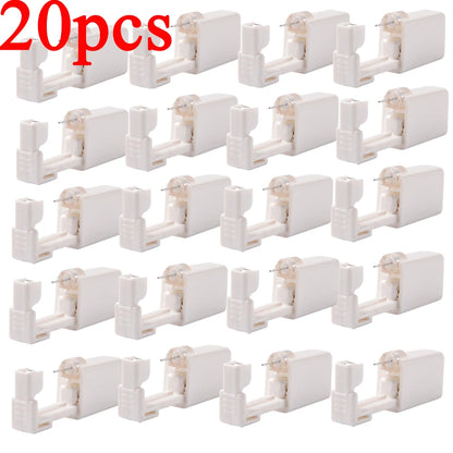 Disposable ear piercing gun kit with safety features, studs, and nose ring tools by DoubleMfashion.