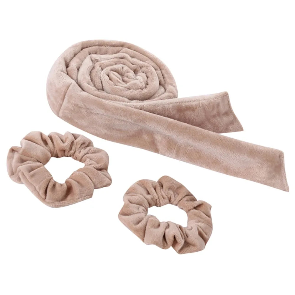 Heatless hair curling rod by Cxbfg, showcasing a flexible design for creating soft curls without heat damage.