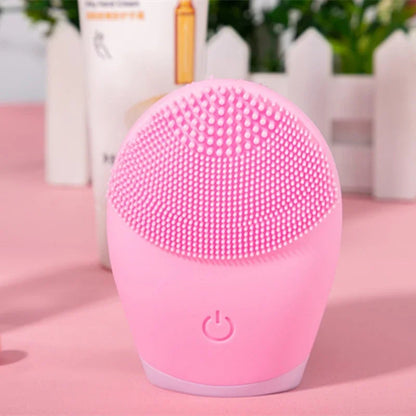DoubleMfashion Sonic Facial Cleansing Brush with soft bristles and ergonomic design for effective skincare.