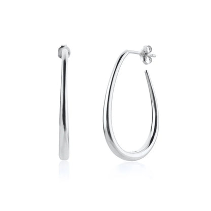 925 Sterling Silver minimalist crystal stud earrings by DoubleMfashion, featuring a sleek design perfect for women's fashion.