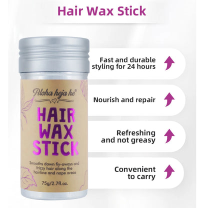 Kit de coiffure DoubleMfashion avec bâton de cire et brosses, idéal pour perruques et reflets, pour femmes et petites filles.