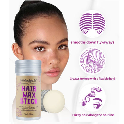 Kit de coiffure en bâton de cire DoubleMfashion avec brosses lissantes pour femmes et petites filles, idéal pour perruques.