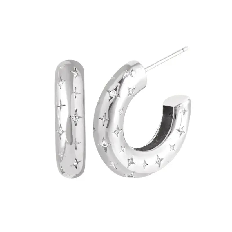 Minimalist 925 Sterling Silver crystal stud earrings for women, perfect for parties and luxury jewelry accessories.