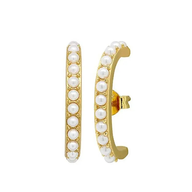 Minimalist 925 sterling silver crystal stud earrings for women, featuring a sleek needle design, perfect for parties.