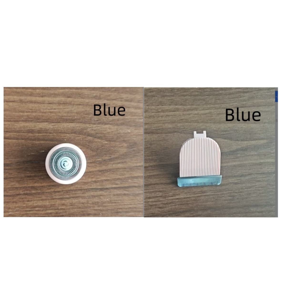 DoubleMfashion 2-in-1 women's electric shaver for body and pubic hair, featuring a dual head design for wet and dry use.